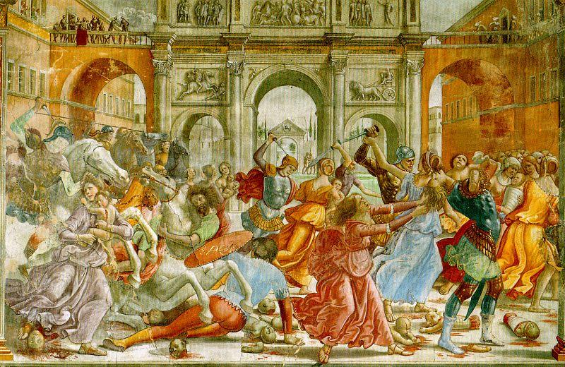 Domenico Ghirlandaio Slaughter of the Innocents   qqq China oil painting art